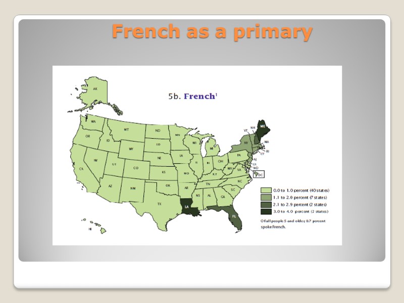 French as a primary